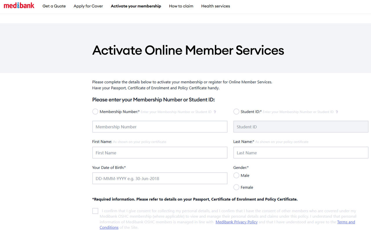 Medibank官网激活