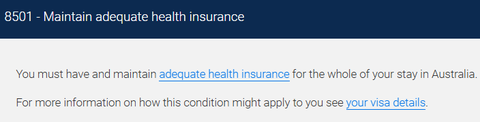澳洲内政部官网的8501条款 澳洲内政部官网的8501条款