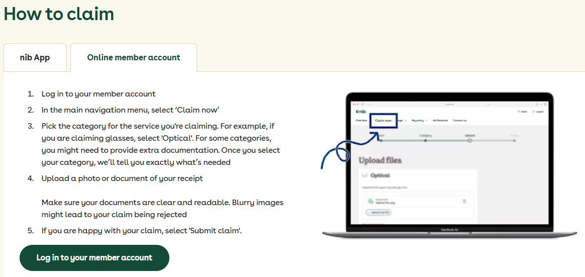 nib官网的理赔步骤 nib官网的理赔步骤